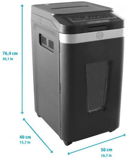 HP Aktevernichter Pro Shredder Auto 400MC Mikroschnitt 400 Blätter mit Behälter 53Es