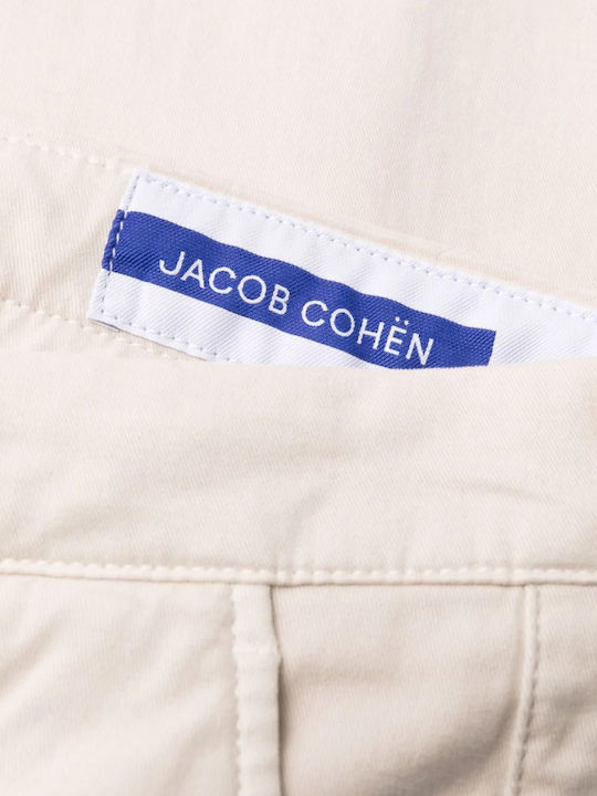 Jacob Cohen Herrenhose Elastisch Beige