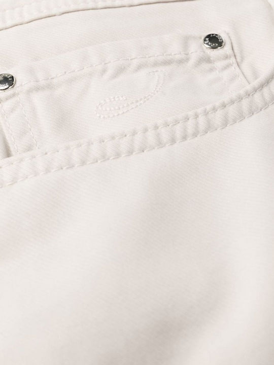 Trousers Elastic White