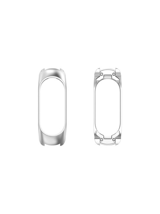 Xiaomi Mi Band 7 7 Nfc Метална рамка за защитен калъф за часовник - сребрист Xiaomi Mi Band 7 7 Nfc Метална рамка за защитен калъф за часовник - сребрист