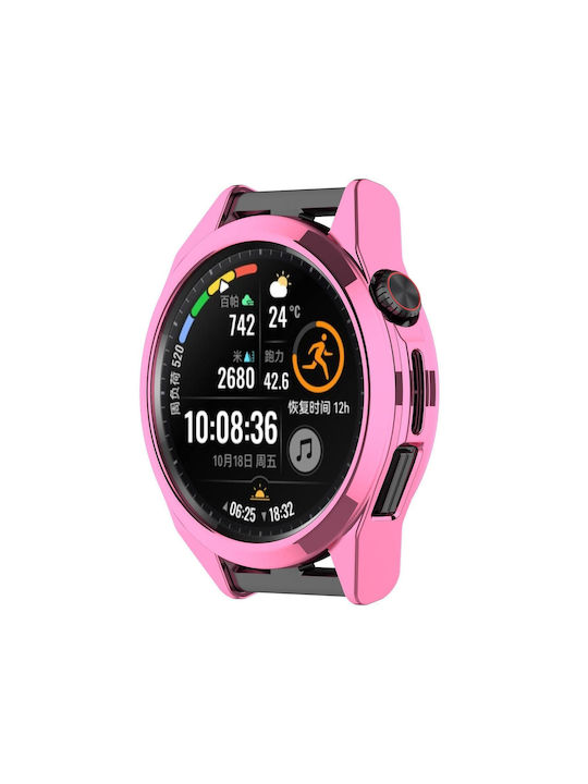 Huawei Watch GT 3 SE Elektroplattierung Halbschale Uhrenschutzhülle Pink