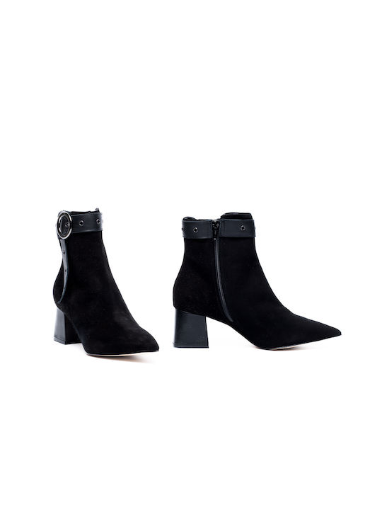 Chevalier Suede Women's Ankle Boots Black