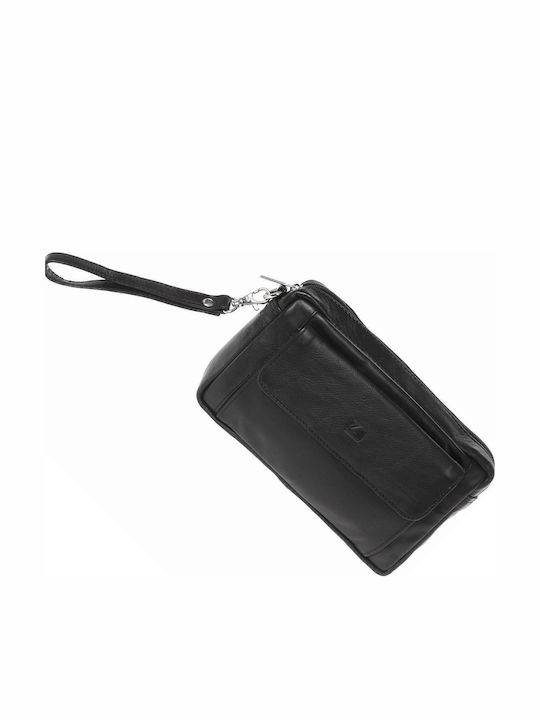Leather Men's Bag Handbag Black