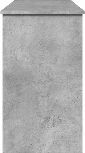 Bodenstehende Schminktisch Schlafzimmer Holz Grau mit Spiegel 100x45x76cm