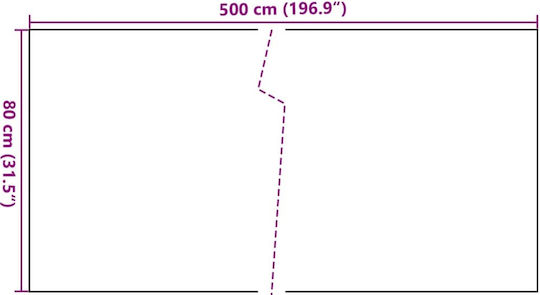 vidaXL Schattentrennwand Braun 0.8x5m