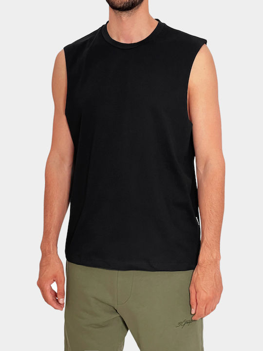 3Guys Men's Sleeveless Blouse BLACK