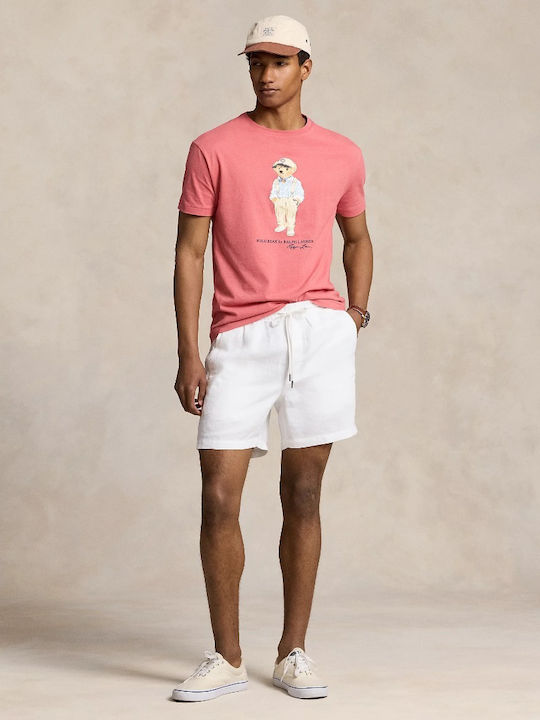 Ralph Lauren T-shirt Bărbătesc cu Mânecă Scurtă Pink