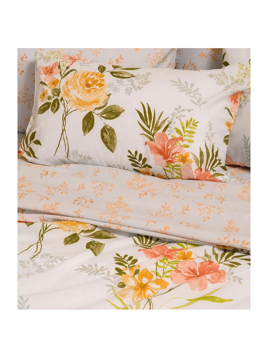 Melinen Sheet Sets Queen 235x270cm. Sylvie Peach 4pcs