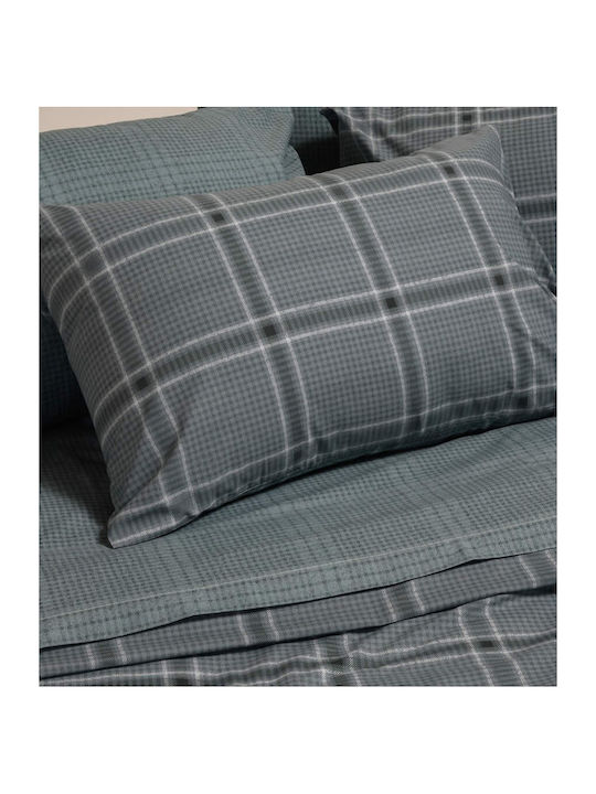 Melinen Sheet Sets Queen 235x270cm. Odin Petrol 4pcs