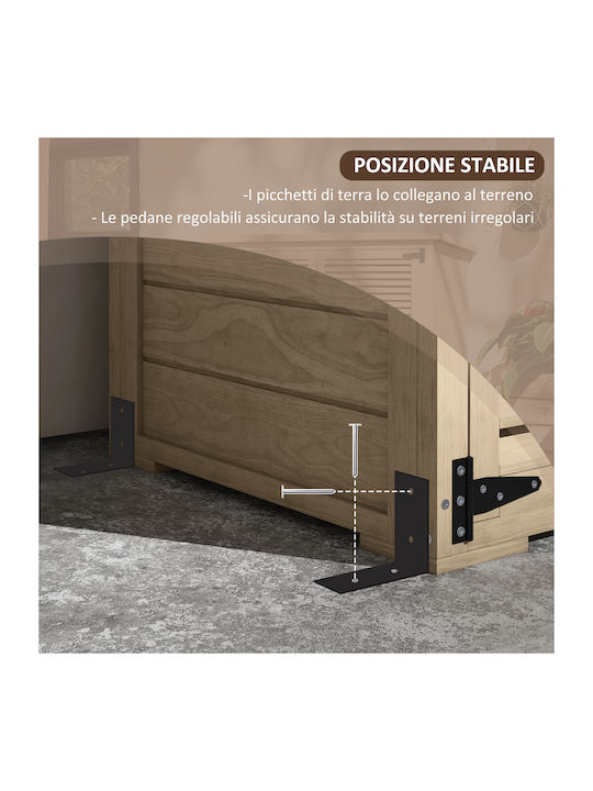 Double Door Wardrobe Wooden with 2 Shelves 75x50x111cm