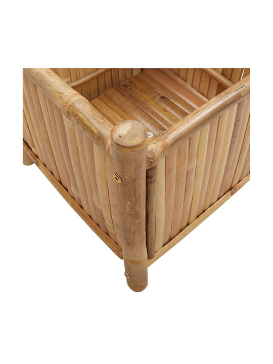 vidaXL Planter Box Bamboo Bamboo 50x50x50cm.