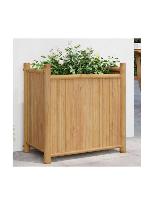 vidaXL Planter Box Bamboo Brown 50x30x50cm.