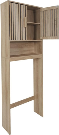 The Home Deco Factory Floor Bathroom Shelf Wooden 60x20x166cm Brown