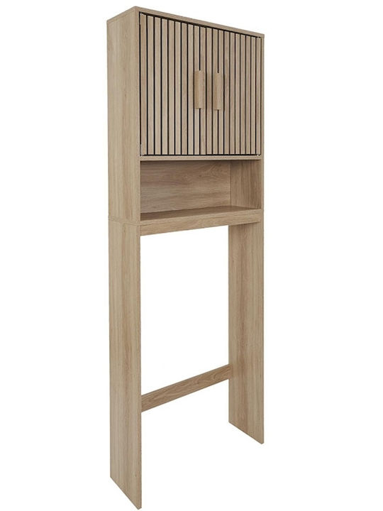 The Home Deco Factory Επιδαπέδια Ραφιέρα Μπάνιου Ξύλινη 60x20x166cm Καφέ