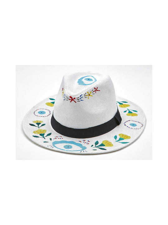 Verde Wicker Women's Hat White