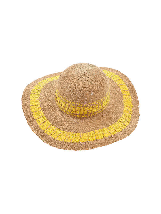 Verde Wicker Women's Hat Yellow