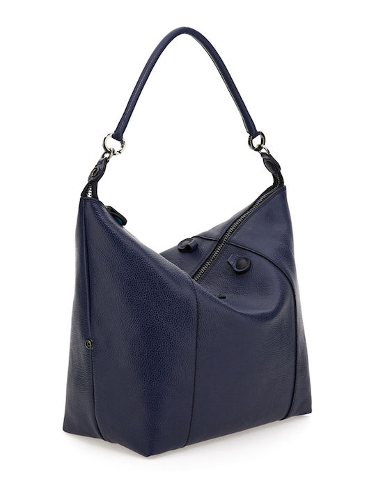 Gabs Leather Women's Bag Shopper Shoulder Navy Blue