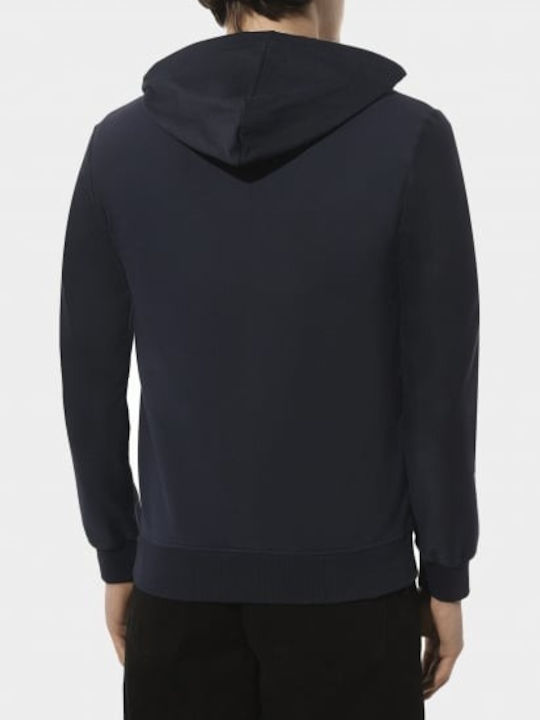 Emporio Armani Men's Sweatshirt Jacket with Hood Navy Blue