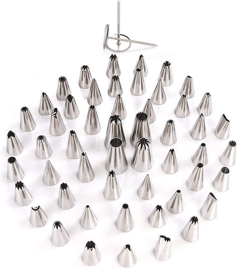 Zola Σετ Spritzbeutel Metallisch 55 Stück ZE1AG43QWS06F