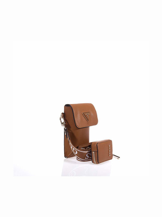 Guess Women's Mobile Phone Bag Tabac Brown