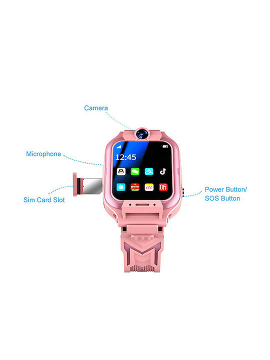 C85 Kinder Smartwatch mit GPS und Kautschuk/Plastik Armband Schwarz