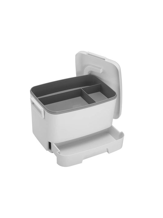Bakaji Cutie pentru Mâncare Plastic Alb 33x23cm 1buc