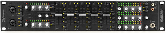Power Dynamics Pdzm800 Rack Mount Audio Mixer Installation with 7 Channels and 3 Matrix Zone Outputs