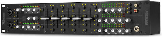 Power Dynamics Pdzm800 Rack Mount Audio Mixer Installation with 7 Channels and 3 Matrix Zone Outputs