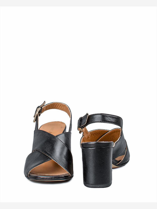 Leather Sandals Black