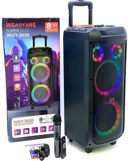 Ηχείο Karaoke με Ασύρματο Μικρόφωνο και Εφέ Φωτισμού Gy5059 888030 Μαύρο