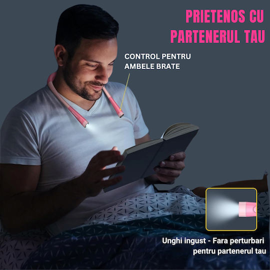 Lampă de citit cu gât flexibil ușoară Glocusent încărcare USB multifuncțională cu LED-uri pentru citit, tricotat, reparații, oprire automată, 3 temperaturi de culoare, 3 niveluri de luminozitate