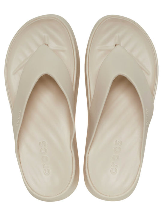 Getaway Women's Platform Flip Flops Beige