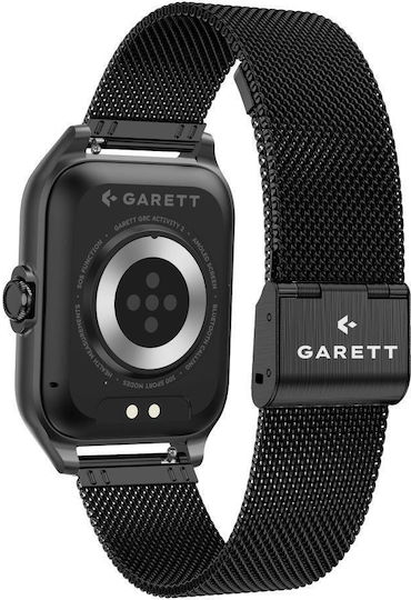 Garett Activity 2 Smartwatch με Παλμογράφο (Μαύρο)