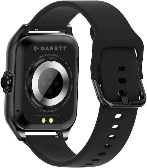 Garett Activity 2 Smartwatch με Παλμογράφο (Μαύρο)