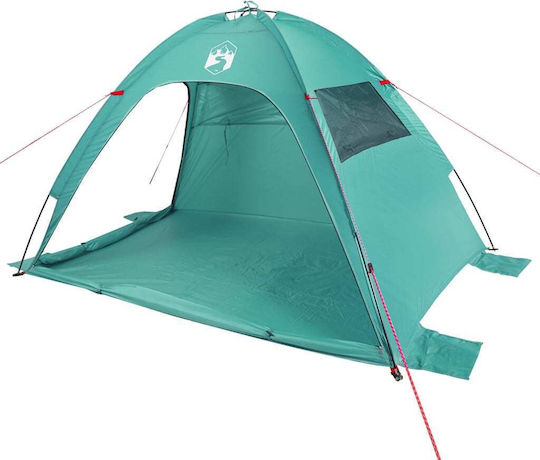 vidaXL Beach Tent for 4 People Green