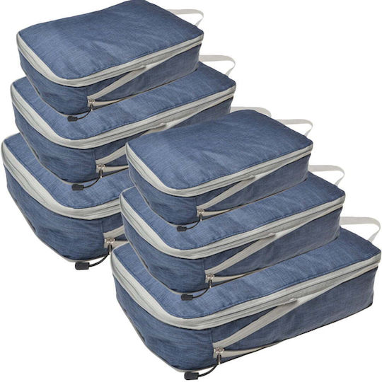 Quasar Luggage Organizer Covers Θήκη Οργάνωσης Μπλε 6τμχ