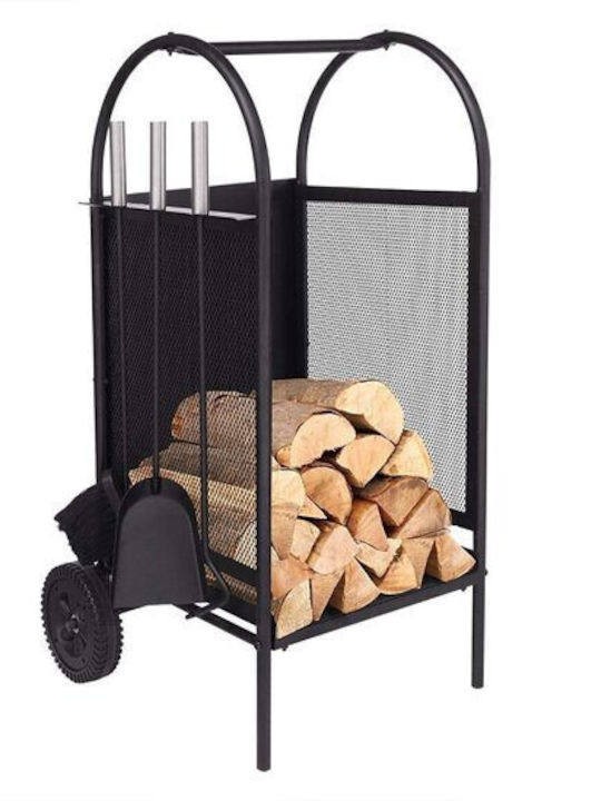 Strend Pro Lemn Raft Depozitare lemne 60x35x35cm Gri