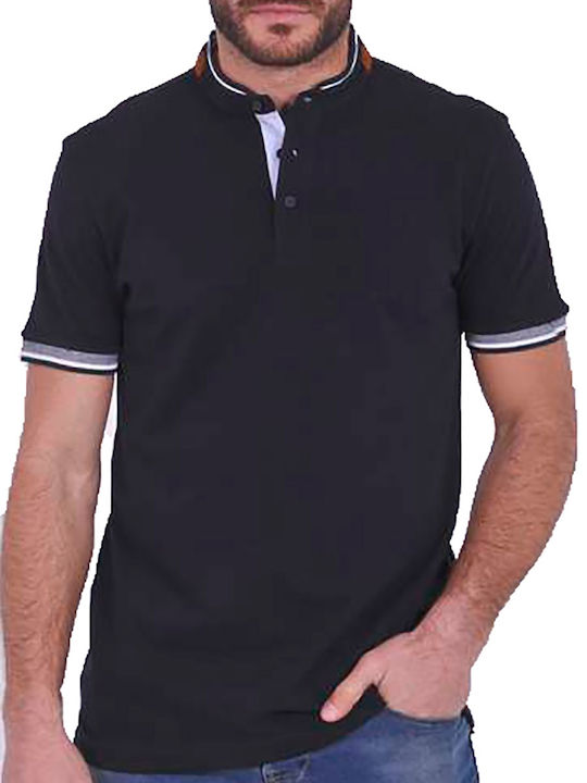 Clever Men's Short Sleeve Blouse Polo BLUE