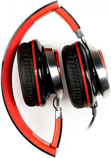Spacer Wired On Ear Headphones Red