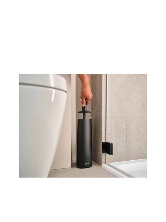 Joseph Joseph Flex Metallic Toilet Brush Black