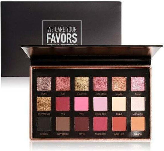 Focallure We Care Your Favors 18-part Eye Shadow Kit 01 Bright Lux