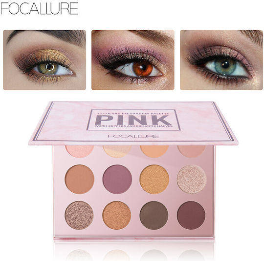 Focallure Pink Collection 12 Kit de Farduri de Pleoape