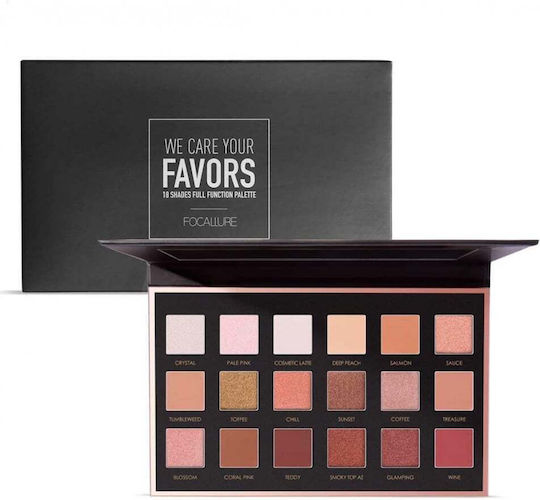 Focallure We Care Your Favors 02 Neutrals 18-Color Eye Shadow Palette