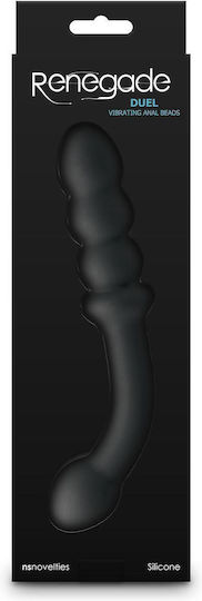 Ns Novelties Dublu Vibrator 21.4cm Negru