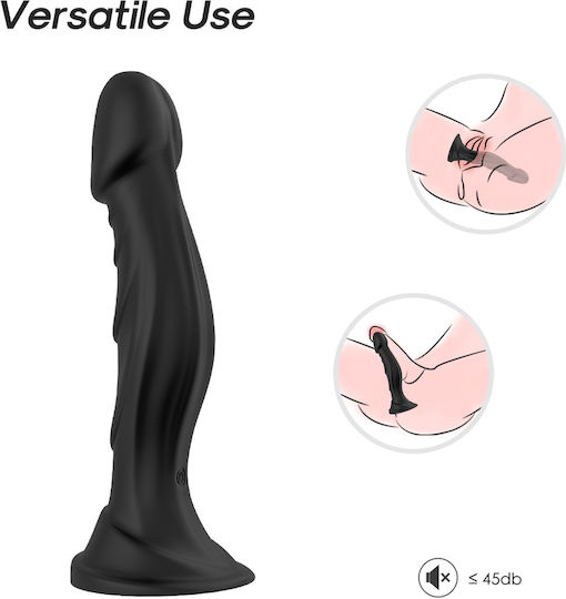 Boss Of Toys Κλασικός Δονητής 18.5cm Μαύρος