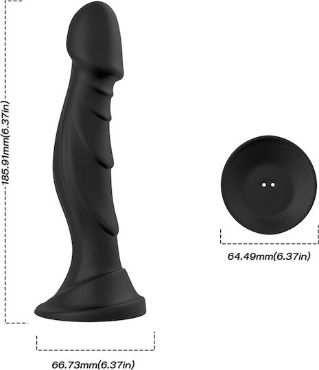 Boss Of Toys Κλασικός Δονητής 18.5cm Μαύρος