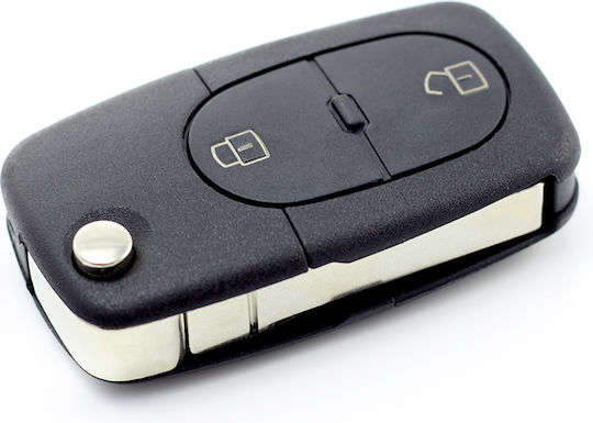 CarGuard Carcasă cheie auto cu lamă cu 2 butoane pentru Audi