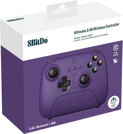 8Bitdo Ultimate with Charging Dock Wireless Gamepad for Android / PC Purple
