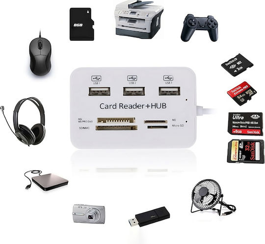USB Hub with 2 Ports USB 3.1 with USB-A Connection