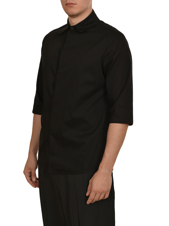 Indeed Men's Shirt Short Sleeve Black